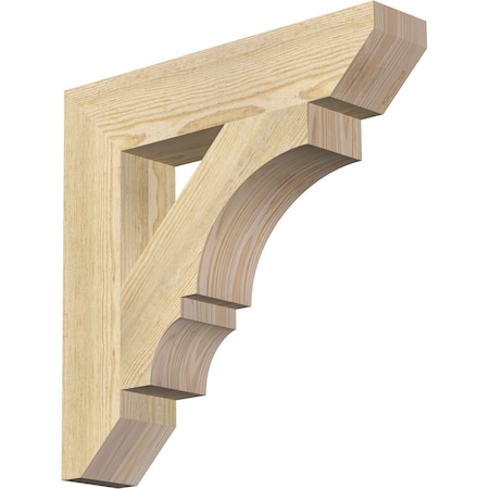 Ekena Millwork Balboa Slat Rough Sawn Bracket, Douglas Fir, 4"W x 20"D x 20"H BKT04X20X20BOA06RDF